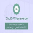 Icon of program: ChatGPT Summarizer