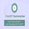 ChatGPT Summarizer