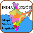 أيقونة البرنامج: India Capitals States Map…