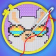 أيقونة البرنامج: Cross Stitch: Color by Le…