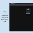 Before closing the last tab icon