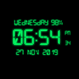 LED Digital Clock Live Wallpaper