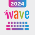 Wave Keyboard Background - Animations Emojis GIF