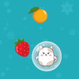 Collect healthy food game icon