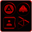 Black and Red Icon Pack Free