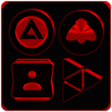 Ikon program: Black and Red Icon Pack F…