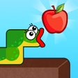 أيقونة البرنامج: Worm Eats Apple: Tricky P…