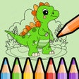Ikon program: Lovely Dinosaurs Coloring…