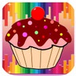Icoon van programma: Cupcake Coloring Book - D…