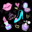 Programikonen: Cute Wallpaper Neon Kiss