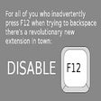 Disable F12