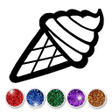 Icon of program: Glitter ice cream colorin…