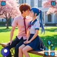 أيقونة البرنامج: Anime High School Love St…