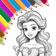 Icon of program: Princess Coloring Book Wo…