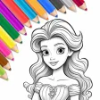 Princess Coloring Book World