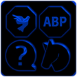 Icon of program: Black and Blue Icon Pack …