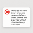 أيقونة البرنامج: Disable YouTube Previews …