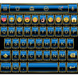 ไอคอนของโปรแกรม: Emoji Keyboard Frame Blue…