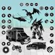 程序图标：Police Dog Robot Car Game…