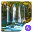 waterfall nature scene -APUS Launcher theme