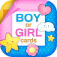 Baby Gender Reveal Party Cards