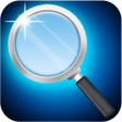 プログラムのアイコン：magnifying glass with lig…