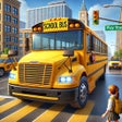 أيقونة البرنامج: School bus driving 2021