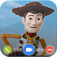 أيقونة البرنامج: Prank video call woody