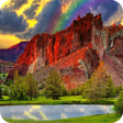 Icon of program: Red Mountain Live Wallpap…