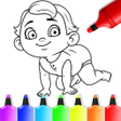 Ícone do programa: Cute Babies Coloring Page…