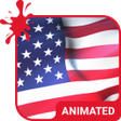 أيقونة البرنامج: USA Flag Live Wallpaper T…