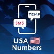 أيقونة البرنامج: Temp USA Number - Receive…