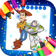 Toy Story coloring cartoon game book