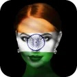 India Flag Photo DP & Name Letter Art