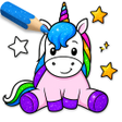程序图标：Unicorn Coloring Book Gli…