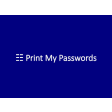 Print My Passwords from LastPass - v1.0.0