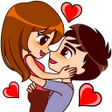 ไอคอนของโปรแกรม: Love Story Stickers