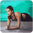 أيقونة البرنامج: Plank Workout at Home - 3…