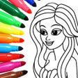 ไอคอนของโปรแกรม: Coloring book 4 girls