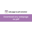 Webpage to PDF Converter