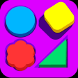 Learn shapes and colors game