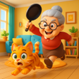 ไอคอนของโปรแกรม: Kitty vs Granny House Cha…