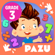 أيقونة البرنامج: 3rd Grade Math - PlayLear…