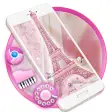 Pink Shiny Eiffel Paris Launch