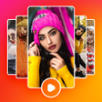 أيقونة البرنامج: Photo video maker with mu…