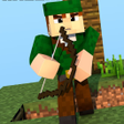 أيقونة البرنامج: Robin Hood Minecraft Skin