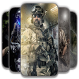 أيقونة البرنامج: Military Soldier Wallpape…