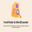 FontFinder & WordCounter