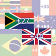 Country calling code icon