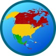 أيقونة البرنامج: Map of North America